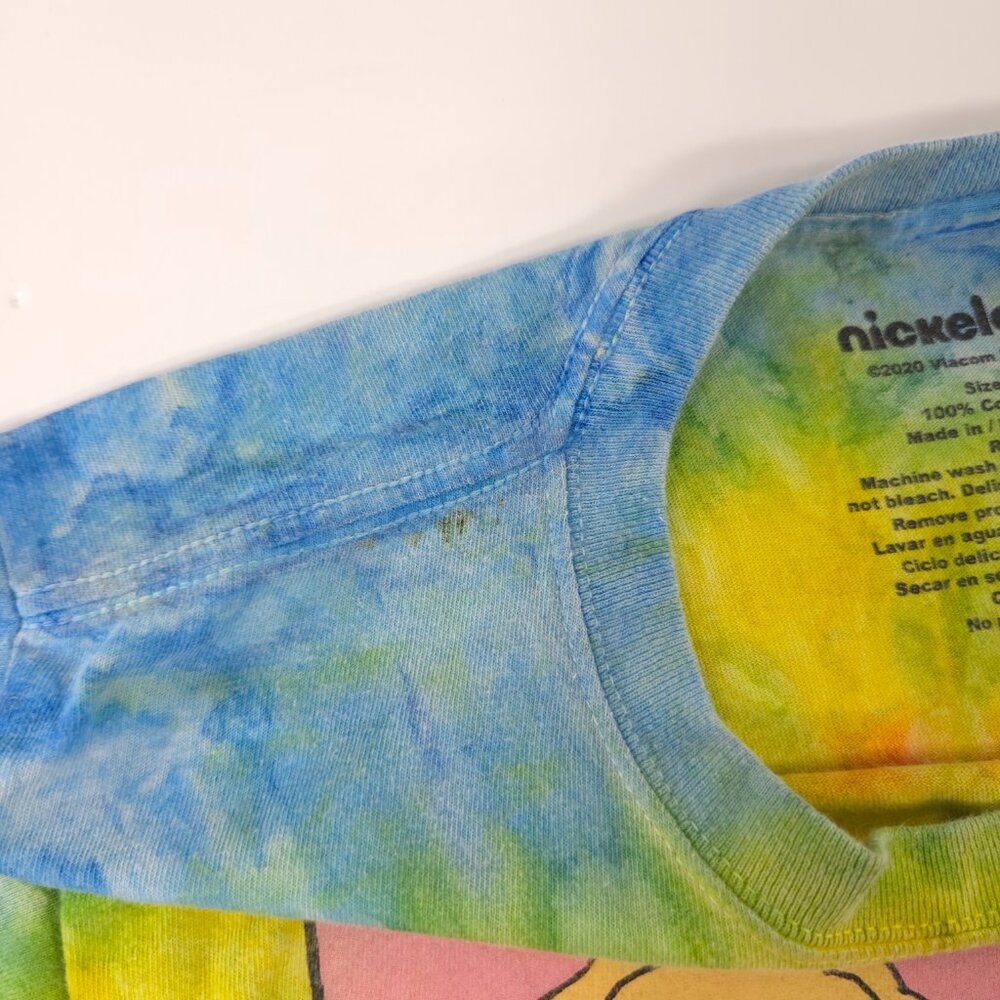 NICKELODEON RUGRATS MULTICOLOR TIE-DYE LONG SLEEVE SHIRT MEN'S SIZE SMALL IN GUC - Picture 5 of 8